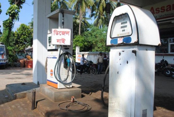 Diesel crisis continues in Agartala